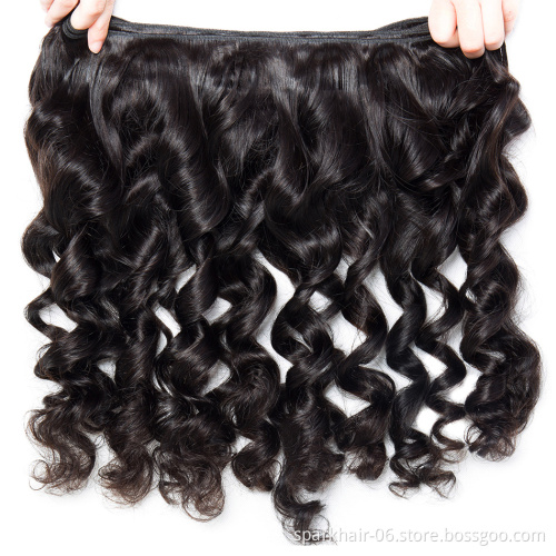 9A Remy Loose Wave 3/4 Bundles Vietnamese Virgin Human Hair Weave Extensions Straight Natural Deep Loose Wave Raw Remy Hair